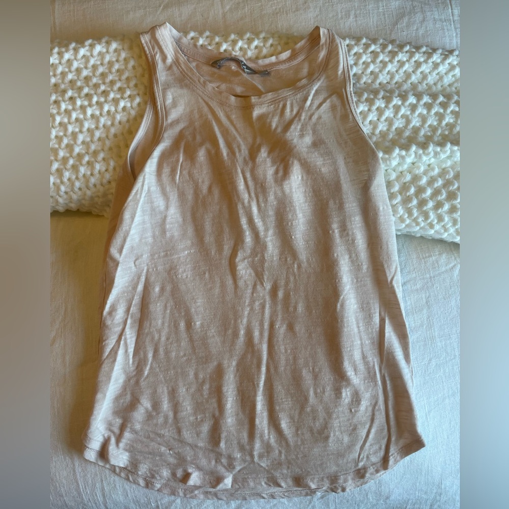 Athleta pale pink open back tank